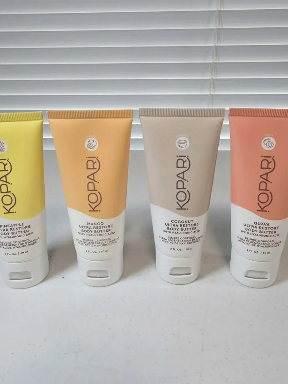 KOPARI ULTRA RESTORE BODY BUTTER LOTION 4 - 2 oz. GUAVA MANGO PINEAPPLE COCONUT
